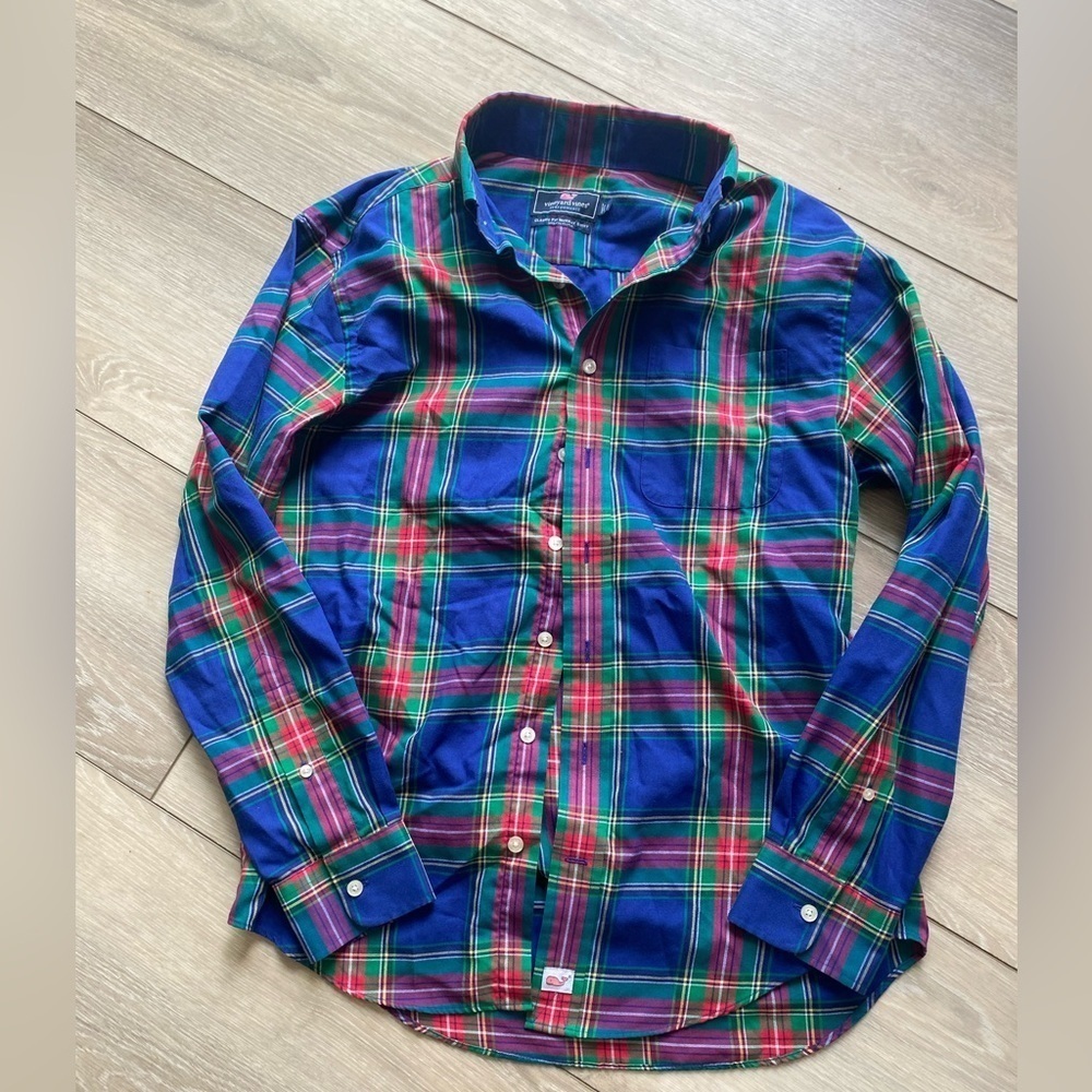 Vineyard Vines Classic Fit Murray Shirt Ocean Reef Small NWOT